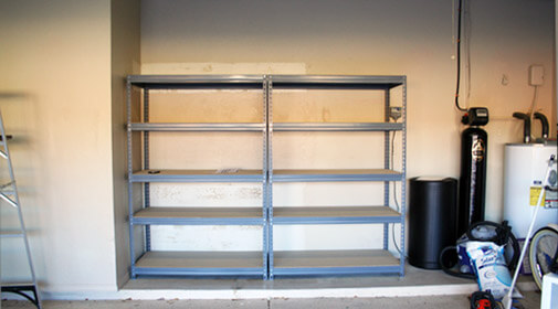 new empty shelves