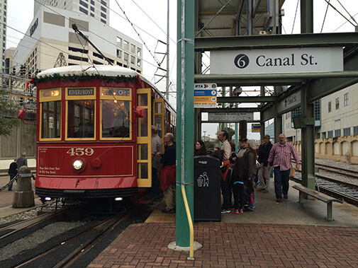 trolley at Canal Street