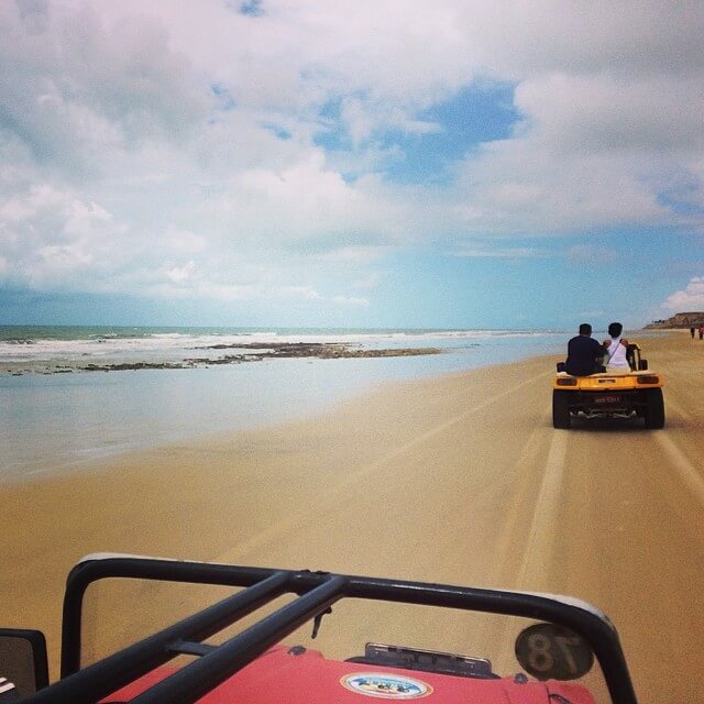 dune buggies on the beach