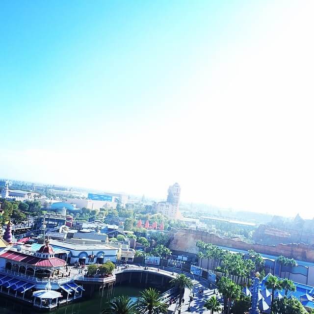 birdseye shot of Disney’s California Adventure