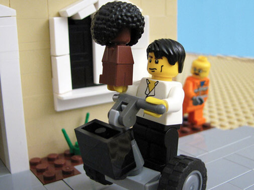 LEGO GOB on his Segway
