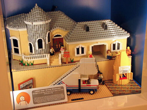 LEGO house with banana stand