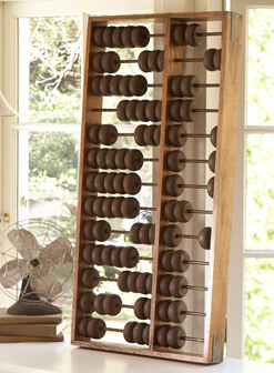 giant wood abacus