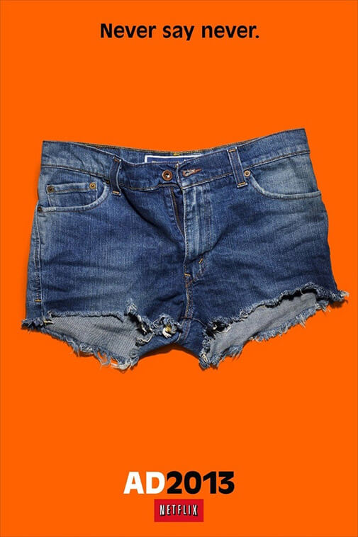 a pair of jean shorts