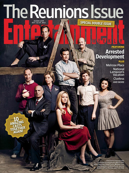 Entertainment Weekly cover with the cast of Arrested Development