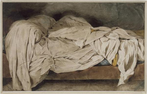 Unmade Bed by Eugene Delacroix