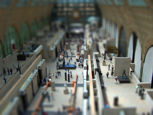 Musée d'Orsay with tilt shift