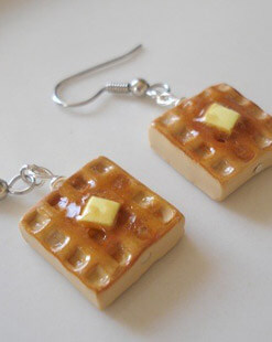 waffle earrings
