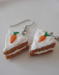 carrot cake earrings