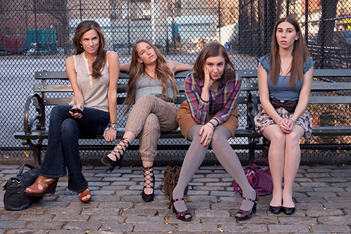 the cast of the HBO series Girls