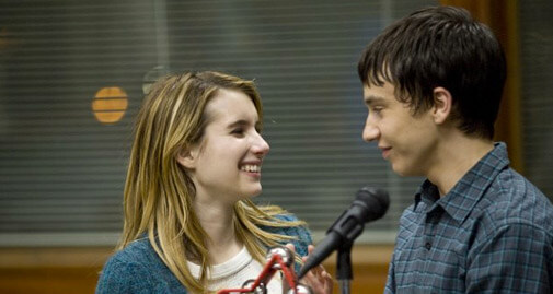 Gilchrist with Emma Roberts