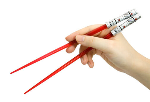 chopsticks that look like light sabers