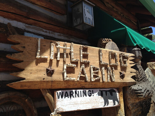 Little Log Cabin sign
