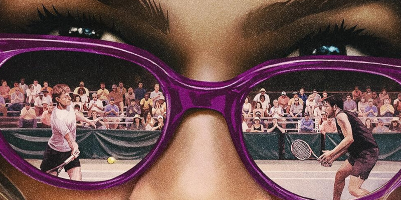 Mike Faist and Josh O’Connor reflected in Zendaya’s sunglasses