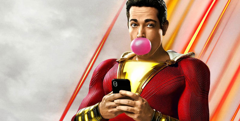 a superhero blows a bubblegum bubble