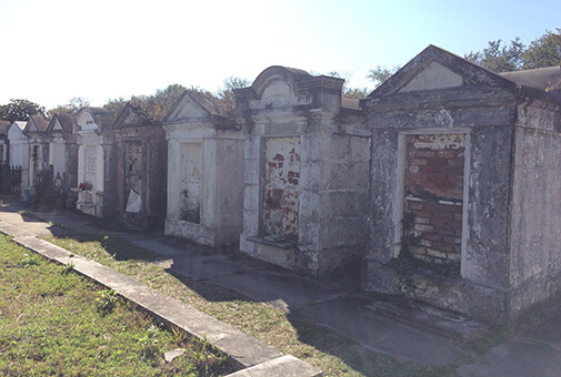 above-ground tombs