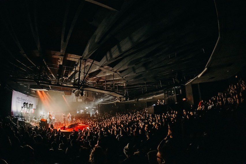 the stage and crowd at Celebrity Theatre