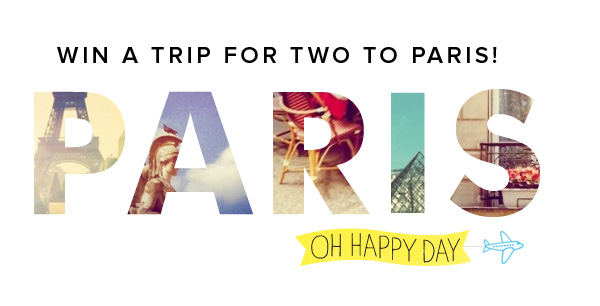 win a trip for two to Paris