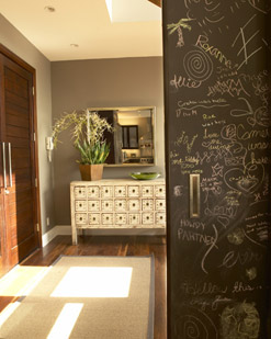 pocket door that’s a chalkboard