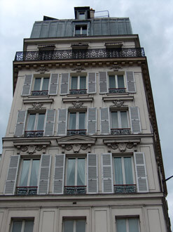 Paris apartment building