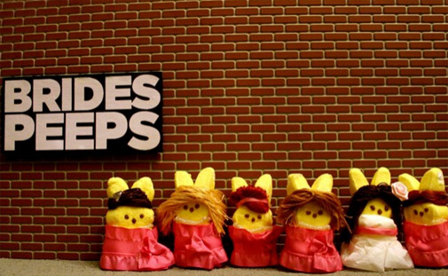 Peeps as the cast of Bridesmaids