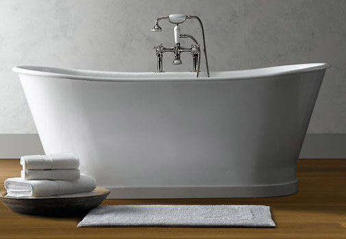 free-standing soaking bathtub