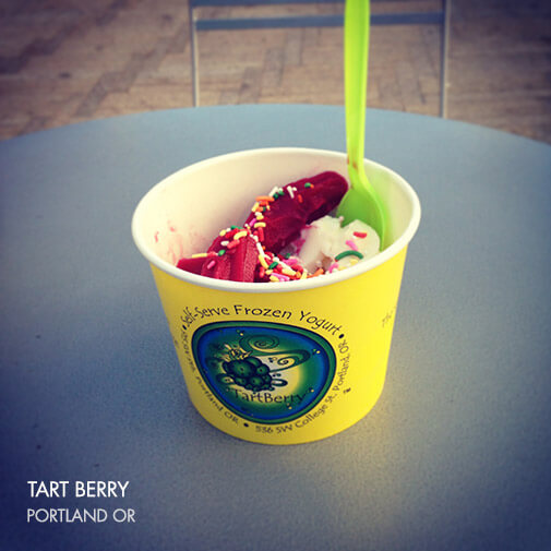 Tart Berry frozen yogurt