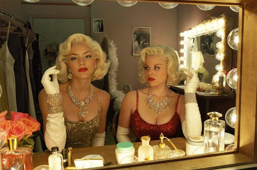 Katharine McPhee and Megan Hilty both dressed as Marilyn Monroe on Smash