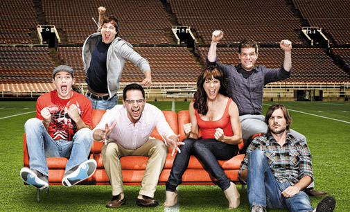 the cast of The League