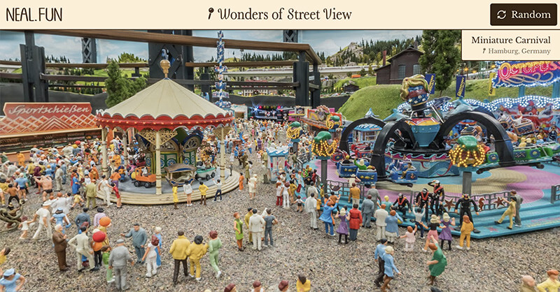 Miniature Carnival in Hamburg, Germany: a very detailed model of a tiny carnival